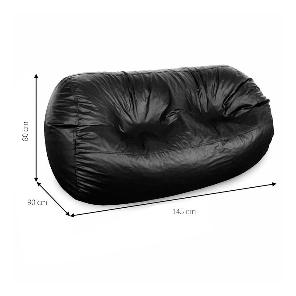 Puff Big Casal Preto