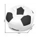 Puff Bola Super em Branco & Preto Phoenix Puff