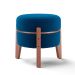 Puff Frapê Linho Azul Marinho 47 cm