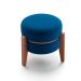 Puff Frapê Linho Azul Marinho 47 cm