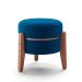 Puff Frapê Linho Azul Marinho 47 cm