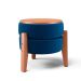 Puff Frapê Linho Azul Marinho 47 cm