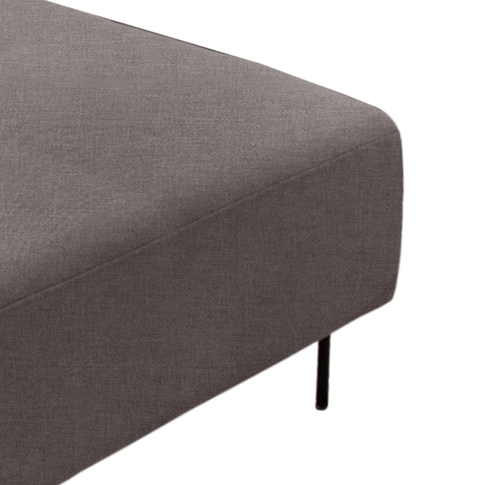 Puff Modular Da Vinci Poliéster Cinza