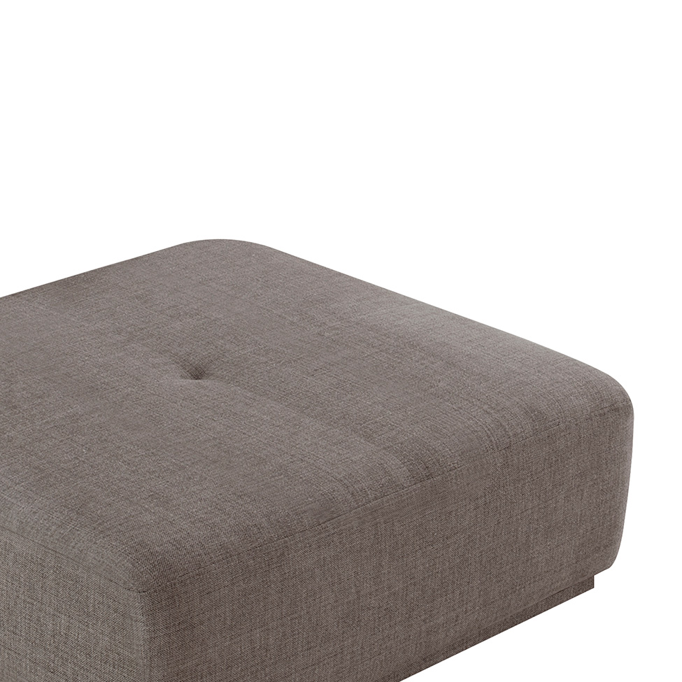 Puff Modular Dalí Poliéster Cinza