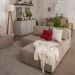 Puff Modular Soho Linho Bege