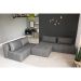 Puff Modular Soho Linho Cinza