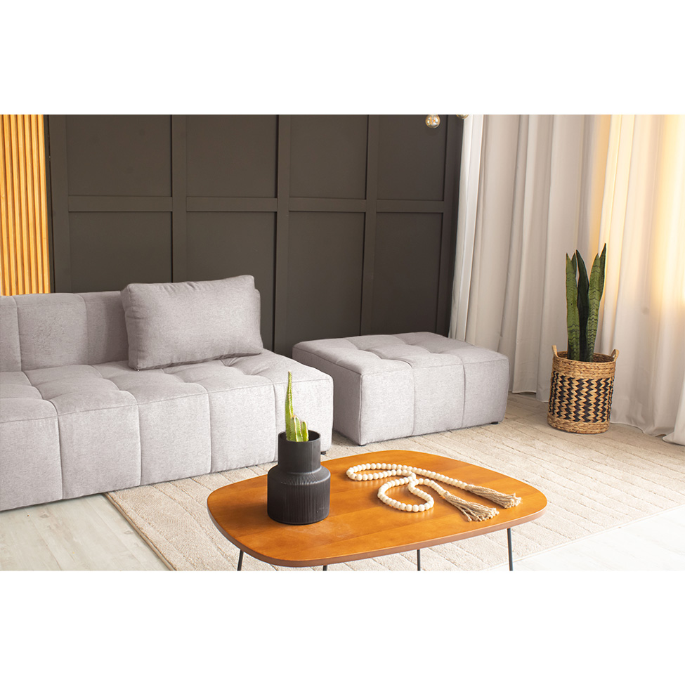 Puff Modular Soho Linho Cru