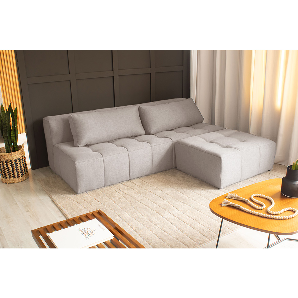 Puff Modular Soho Linho Cru