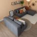 Puff Modular Soho Linho Grafite