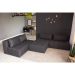 Puff Modular Soho Linho Grafite