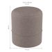 Puff Oxford Cinza 44 cm