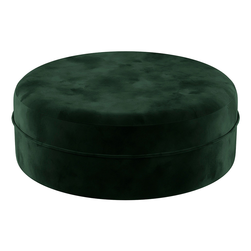 Puff Oxford Verde Musgo 82 cm