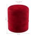 Puff Oxford Vermelho 44 cm