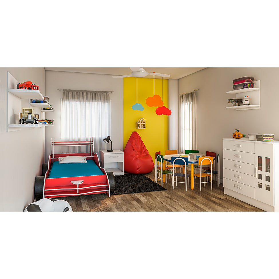 Puff Perão Pop Vermelho