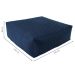 Puff Quadrado Gigante Linho Azul Marinho