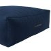 Puff Quadrado Gigante Linho Azul Marinho