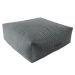 Puff Quadrado Gigante Linho Cinza