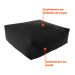 Puff Quadrado Gigante Suede Preto