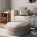 Puff Soho Cinza 82 cm