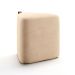 Puff Tortilha Suede Bege e Avelã 45 cm