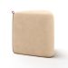 Puff Tortilha Suede Bege e Avelã 45 cm