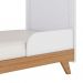 Quarto Infantil com Colchão D20 (12x148x68) Retrô 4 PT 3 GV Branco e Carvalho