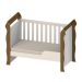 Quarto de Bebê Ariel II Berço Guarda-Roupa Cômoda Branco Colchão Baby D18 (10x70x130) Branco e Marrom Infantil