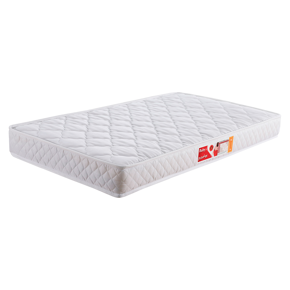 Quarto de Bebê Ariel II Berço Guarda-Roupa Cômoda Branco Colchão Baby D18 (10x70x130) Branco e Marrom Infantil
