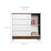 Quarto de Bebê Ariel II Berço Guarda-Roupa Cômoda Branco Colchão Baby D18 (10x70x130) Branco e Marrom Infantil