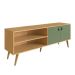 Rack Amber 2 PT Savana e Alecrim 160 cm