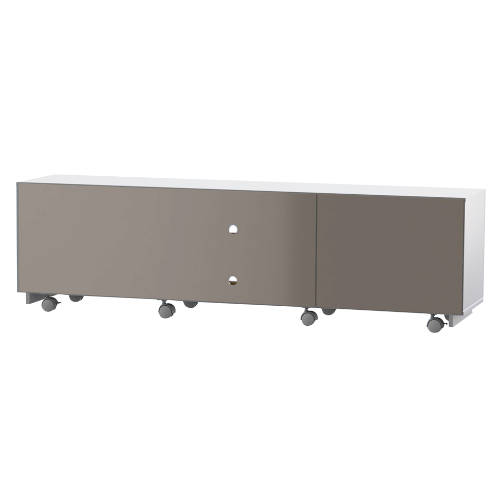 Rack Bayron Branco e Amendoa 180 cm