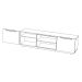 Rack Bayron Branco e Amendoa 180 cm