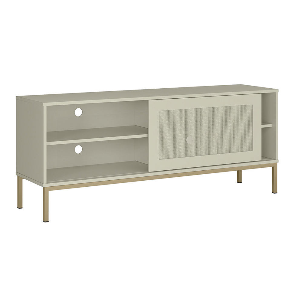 Rack Buriti 1 PT Off White 135 cm