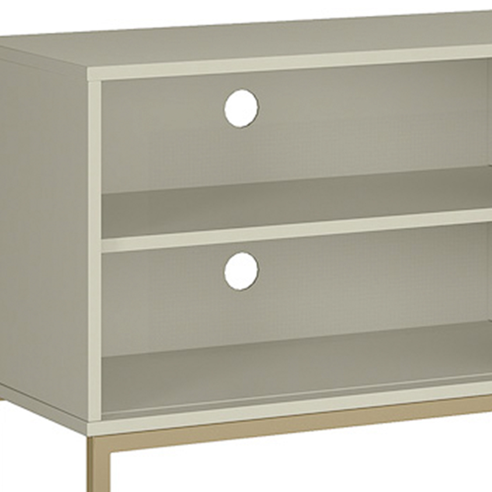 Rack Buriti 1 PT Off White 135 cm