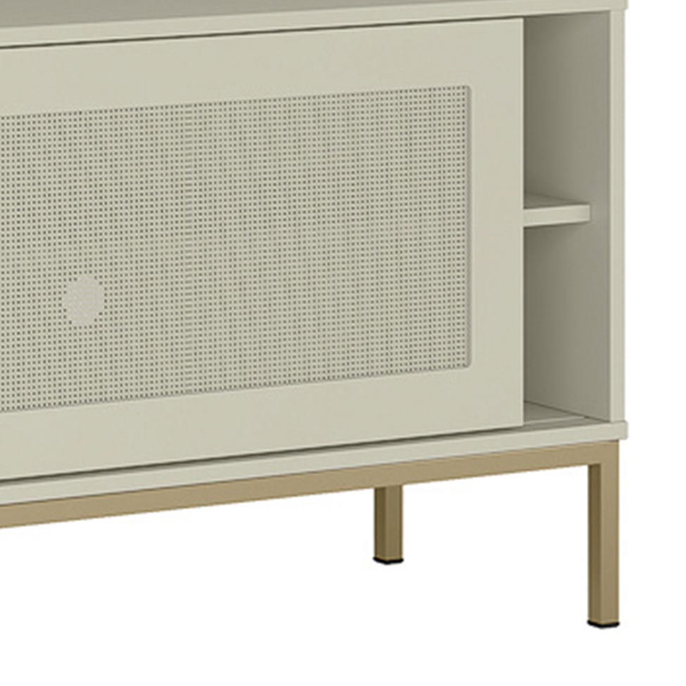 Rack Buriti 1 PT Off White 135 cm
