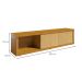 Rack Gold Imbuia 160 cm