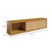 Rack Gold Imbuia 220 cm