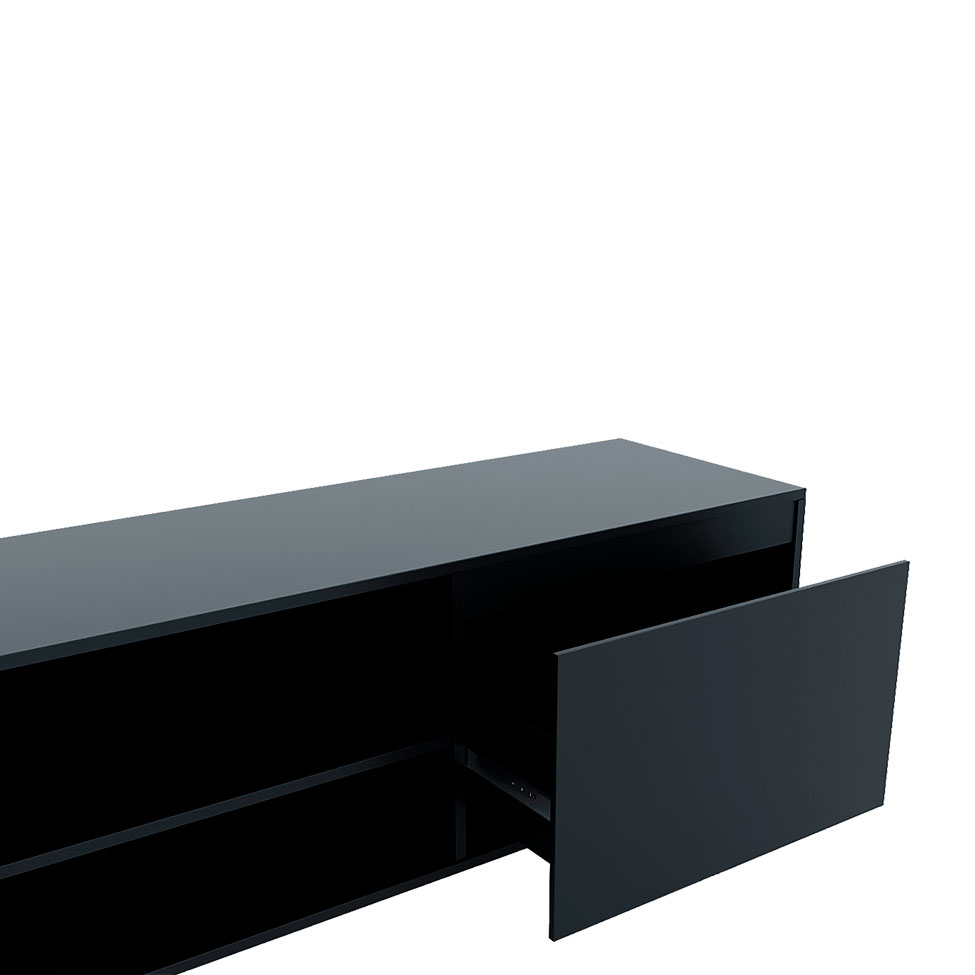 Rack Júlia Nicho 2 GV Preto 160 cm