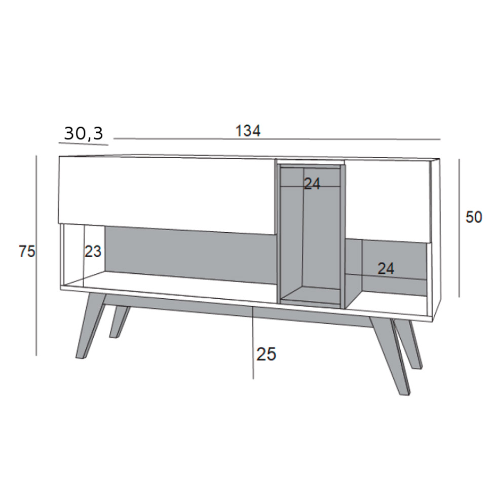 Rack Malbec 2 PT Branco