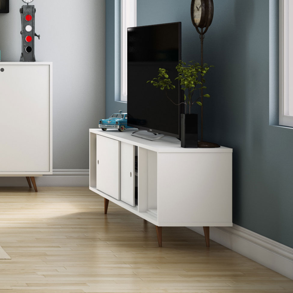 Rack Retrô Goslar Branco 162 cm