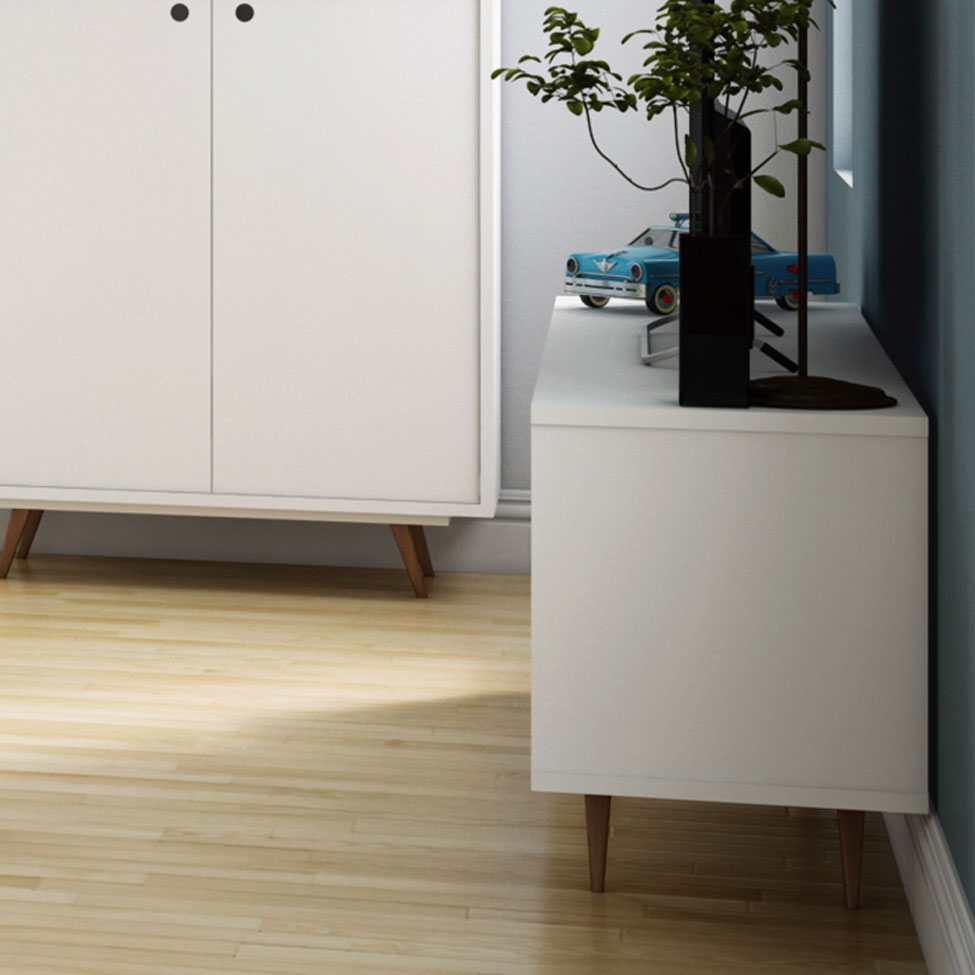 Rack Retrô Goslar Branco 162 cm