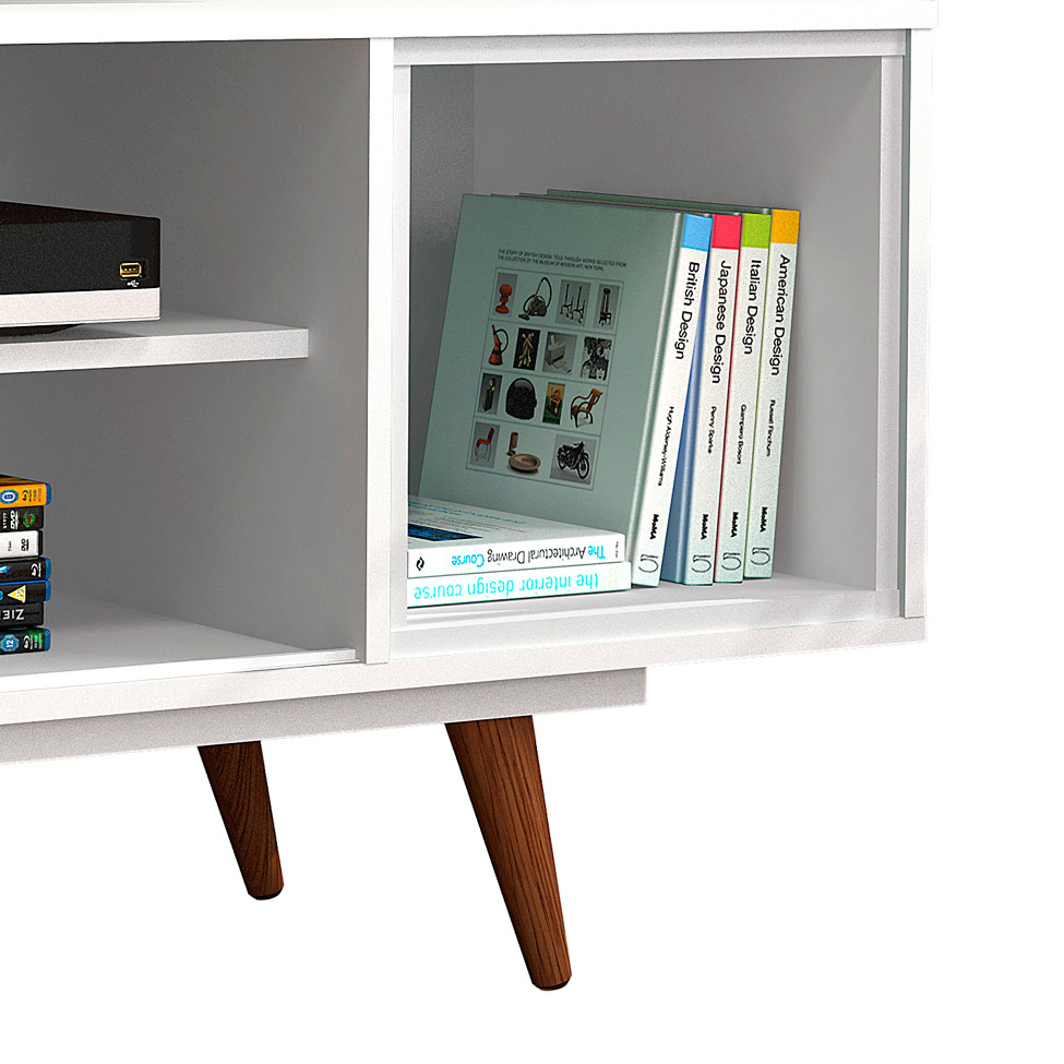 Rack Retrô Goslar Branco 162 cm