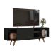 Rack Retrô Goslar Fosco Preto 162 cm