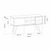 Rack Retrô Monschau Preto 140 cm