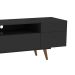 Rack Retrô Paris Preto 162 cm