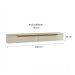 Rack Suspenso para TV até 55 Polegadas Uno 2 PT Off White e Cedro 160 cm