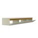 Rack Suspenso para TV até 55 Polegadas Uno 2 PT Off White e Cedro 160 cm
