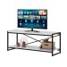 Rack Wooden Branco e Preto 120 cm