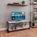 Rack Wooden Branco e Preto 120 cm