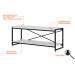 Rack Wooden Branco e Preto 120 cm